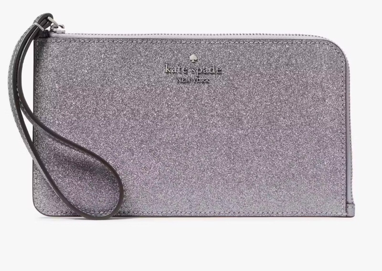 Kate Spade Lucy Glitter Medium L- Zip Wristlet in Candied Flowers