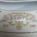 Signature Collection Coronet fine china gravy boat pink blue floral silver trim