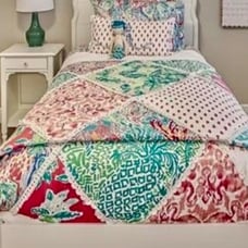 Lilly Pulitzer mermaid cove quilt and shams
