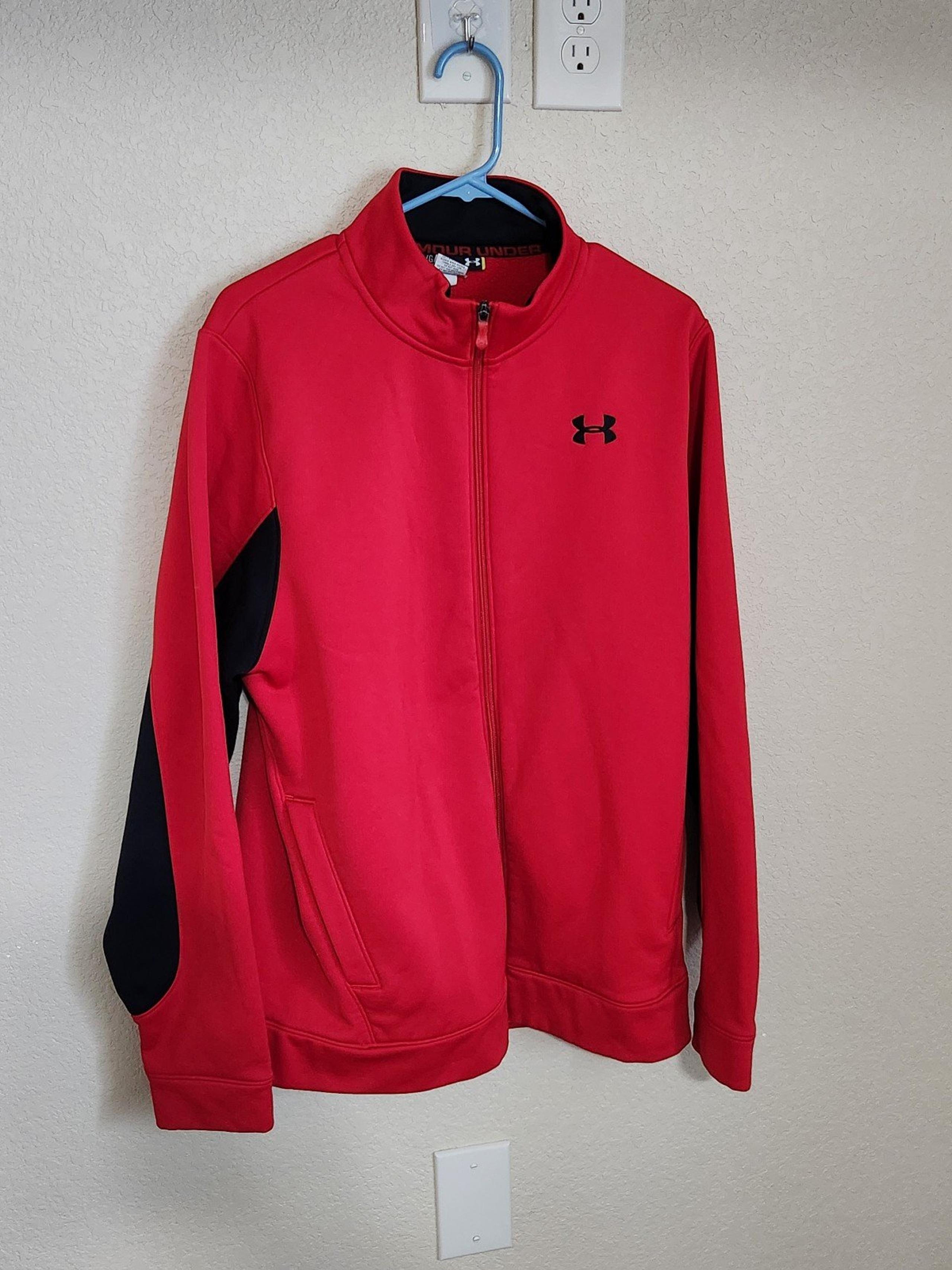 Under Armour mens large long sleeve full zip pullover