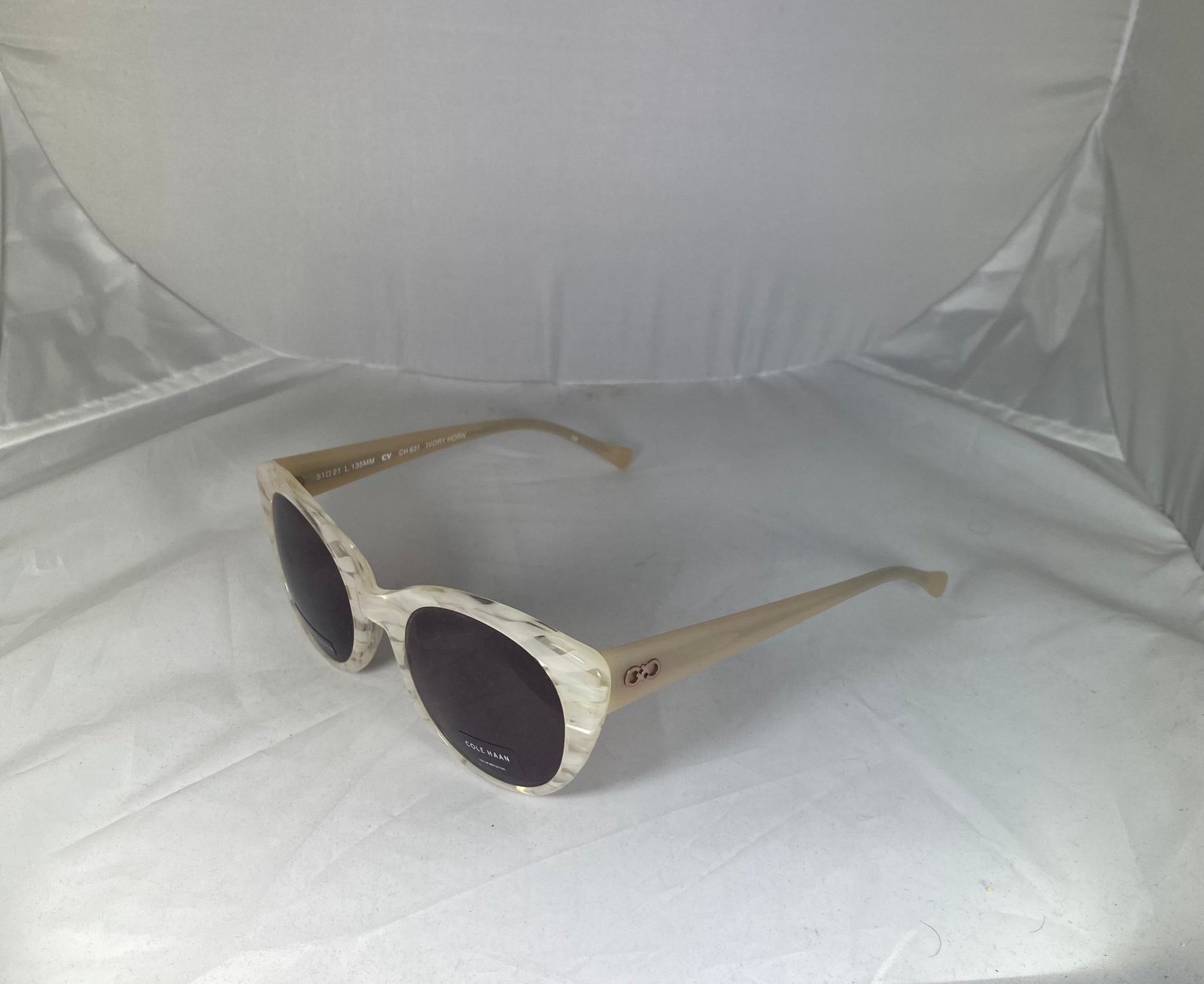 Cole Haan CH 631 Ivory Horn Sunglasses