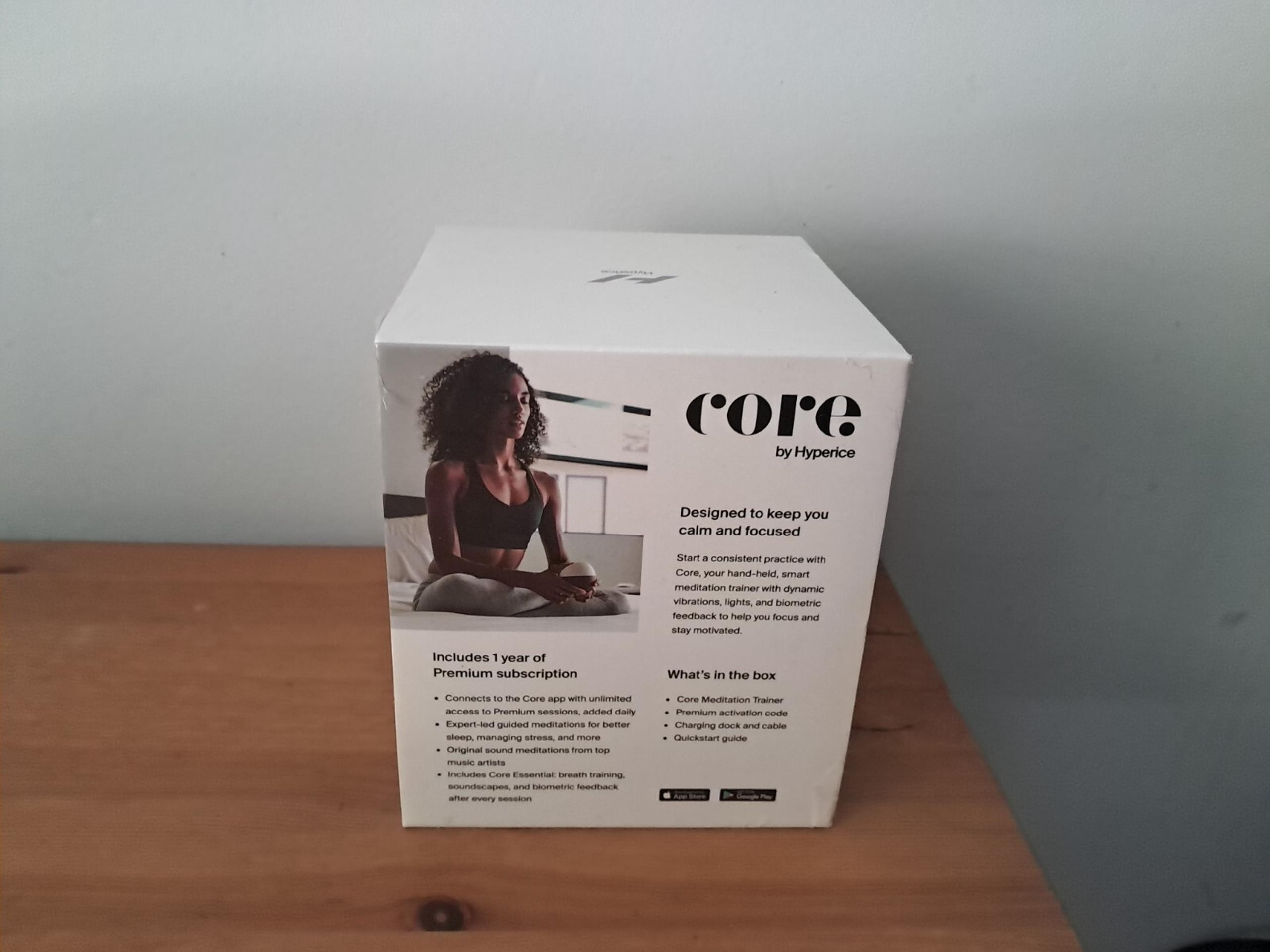 Hyperice Core Premium Smart Meditation Trainer NEW SEALED WITH FREE SUBSCRIPTION