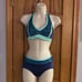 THE LINE UP Pro Cheer Dance NFL NBA NHL Navy Aqua Sequin Audition Costume Set SA