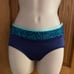 THE LINE UP Pro Cheer Dance NFL NBA NHL Navy Aqua Sequin Audition Costume Set SA