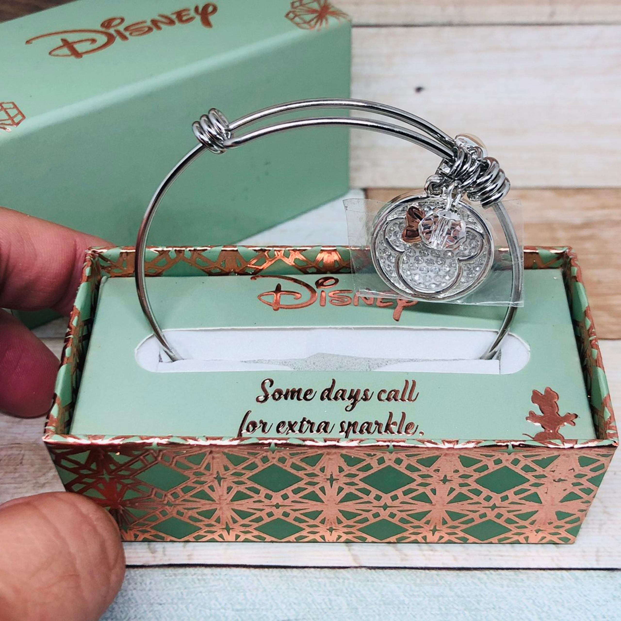 Disney Minnie Mouse One Size Bracelet Bangle Stainless Steel