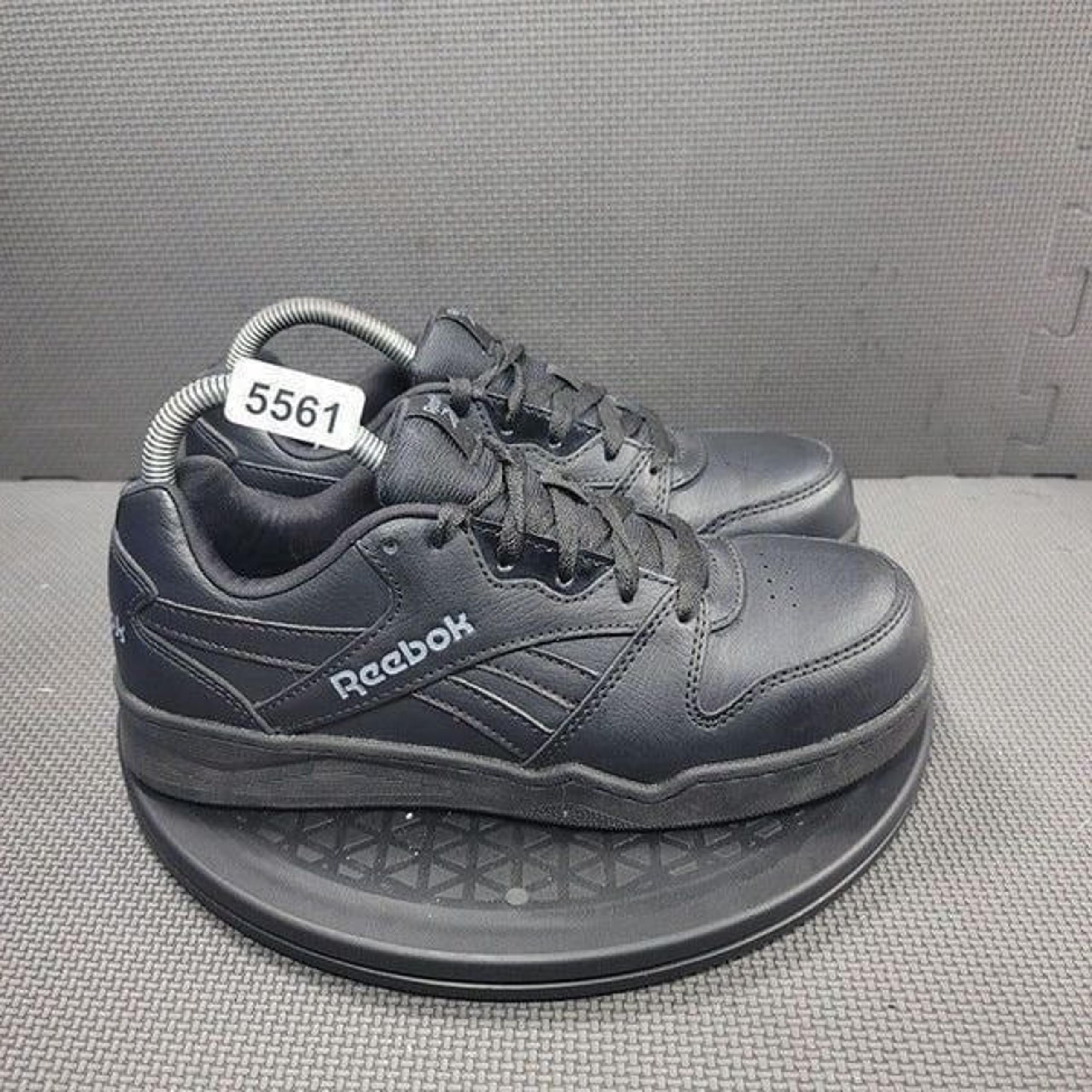 Womens Sz 7.5 Triple Black Reebok Memory Foam Composite Toe Work Shoes