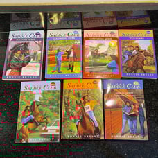 Lot of 7 SADDLE CLUB Paperback Books #51 54 55 58 68 69 & 73 by Bonnie Bryant