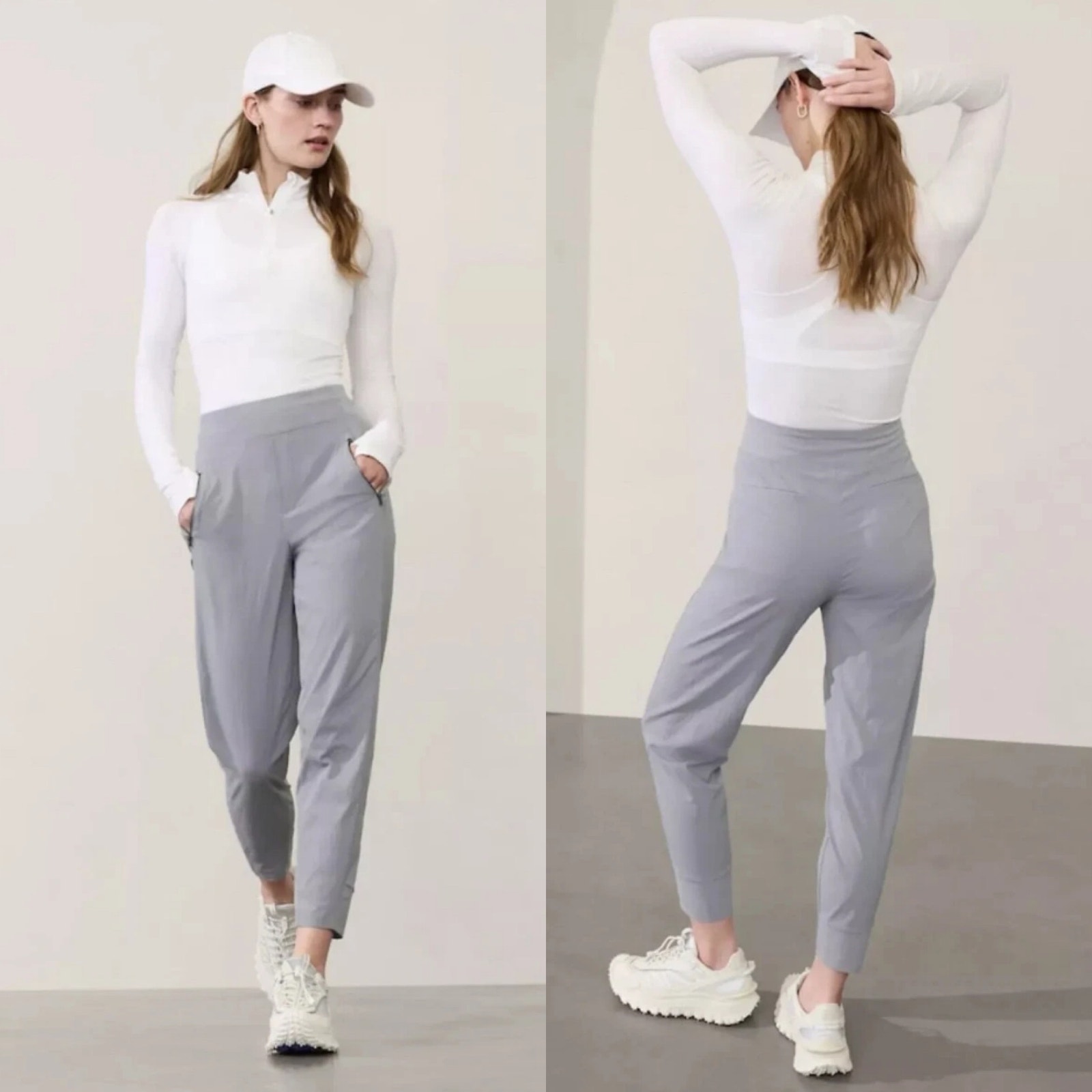 Athleta Mod Trekkie Storm Cloud Gray Pants Size 2