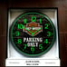 Harley Davidson Garage Shop Glow in the Dark Wall Clock NEW!