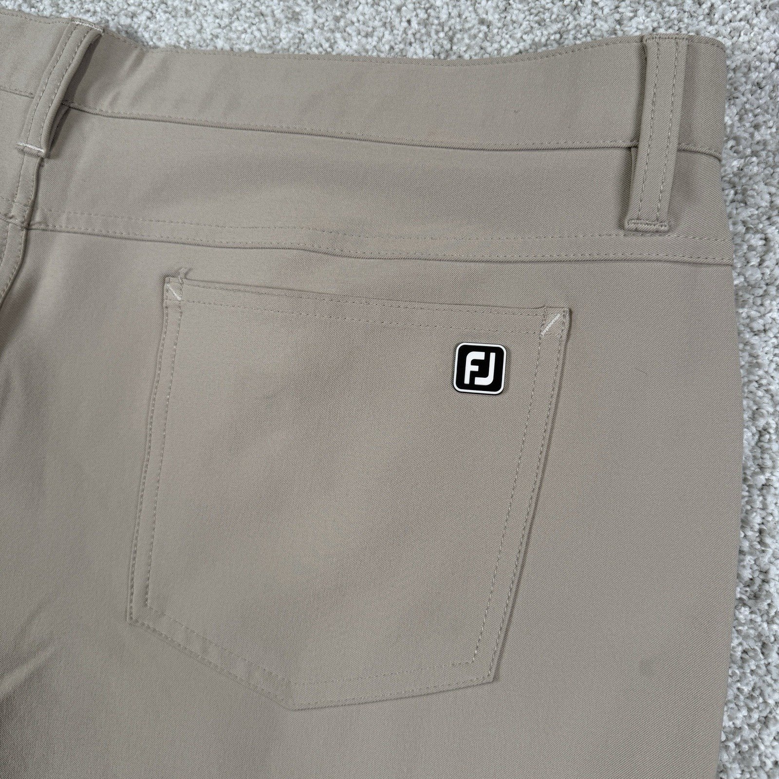FootJoy Men's Athletic Fit Performance Stretch Golf Pants Beige Mens 40x31
