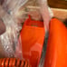 Vintage 1980 ITT Tangerine Orange Retro Rotary Phone NIB