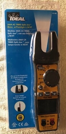 IDEAL TRMS LED Display Split Jaw Multimeter 200 Amp 600-Volt, #61-405