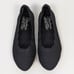 Skechers Air Cooled Memory Foam Black Stretch Woven Flats 6.5
