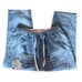 Jing Pin Vtg Applique Embroidered Jean Capris Women’s Large
