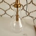 Raindrop Pendant Light Fixture Electroplated Gold/Brass Finish ~ New