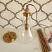 Raindrop Pendant Light Fixture Electroplated Gold/Brass Finish ~ New