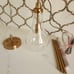 Raindrop Pendant Light Fixture Electroplated Gold/Brass Finish ~ New