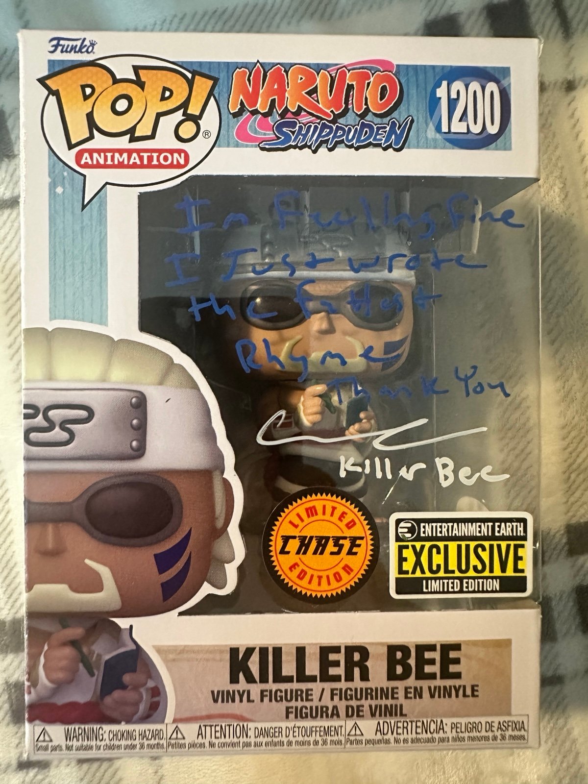 Signed Killer Bee Chase Funko Pop