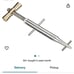 Clamptite 4 3/4 Inch Stainless With Aluminum Bronze T-Bar
