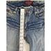New Baby Phat Jeans Sz 7 Paint Splatter Pocket Crop Blue Gold Cat Button Capri