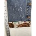 New Baby Phat Jeans Sz 7 Paint Splatter Pocket Crop Blue Gold Cat Button Capri