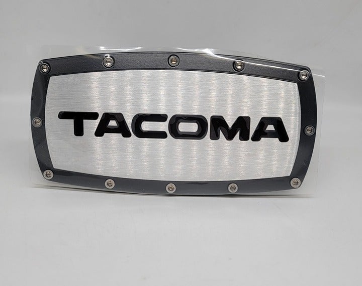 New TACOMA Black Tow Hitch Cover Plug Cap 2 Trailer Receiver Engraved Billet