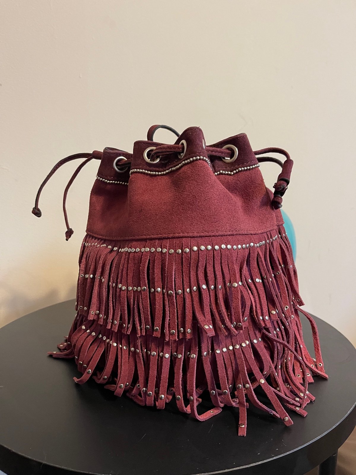 fringe bucket bags