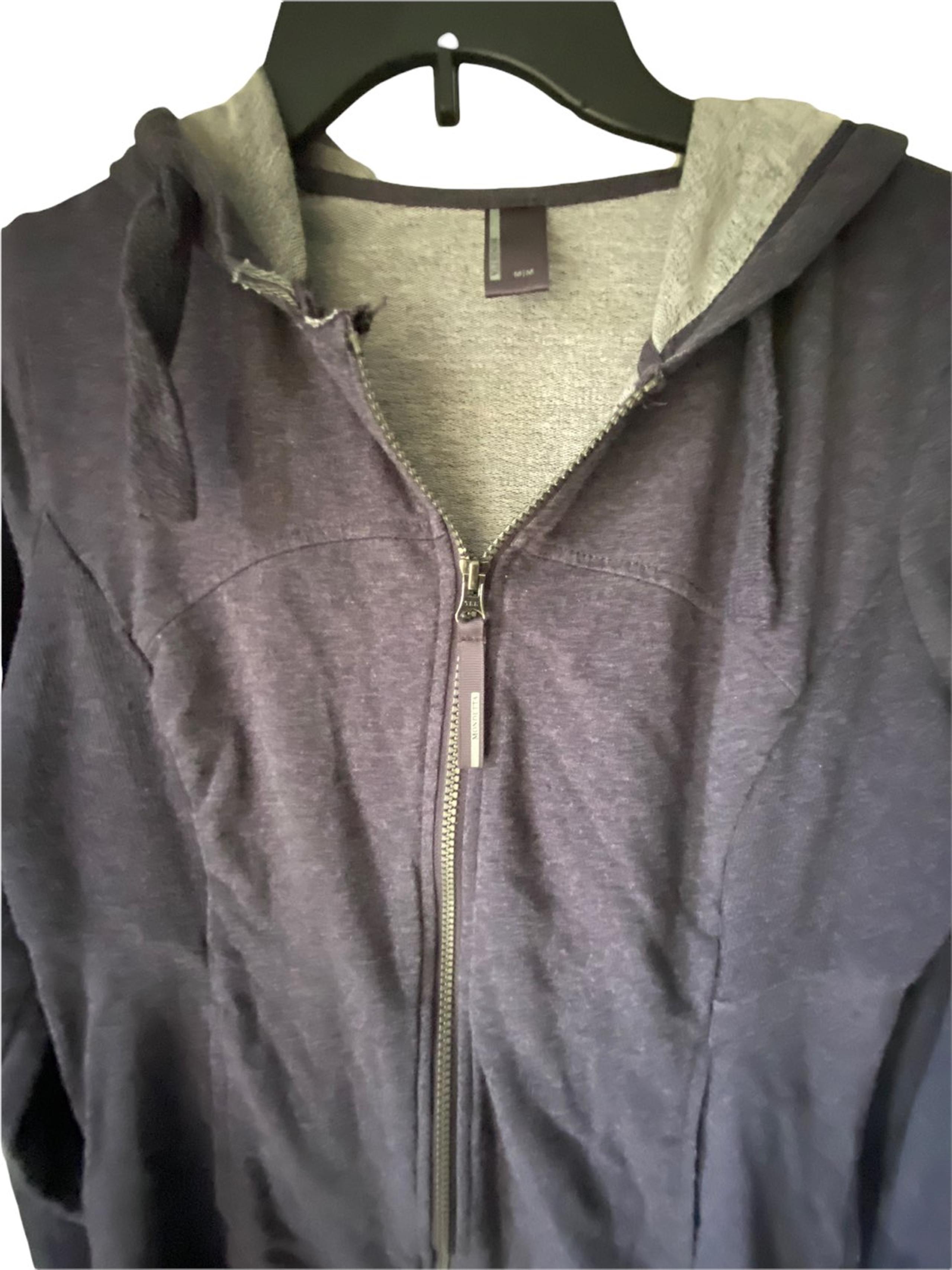 MONDETTA HOODED FULL ZIP ATHLETIC JACKET BLUE WOMENS SIZE M