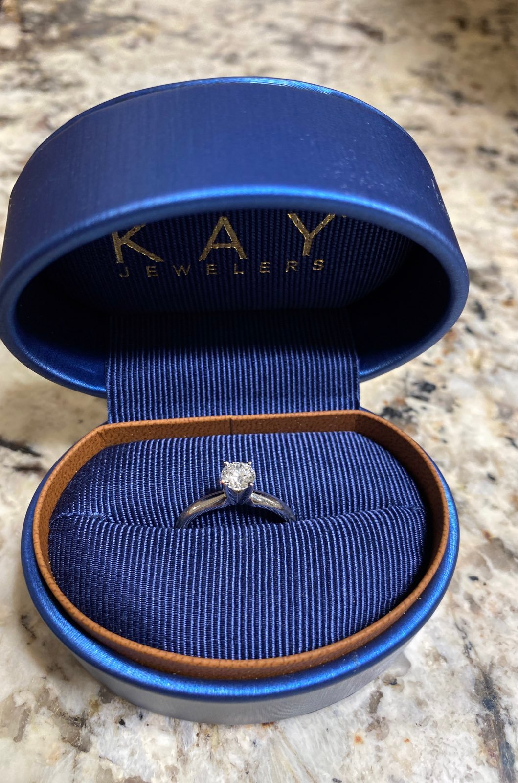 1/2 carat Leo solitaire ring