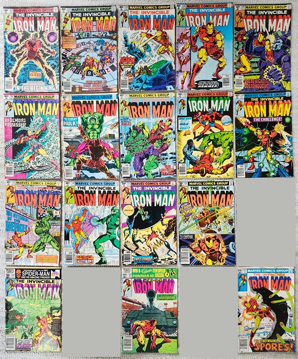 Iron Man (1st series) comic lot (17 issues)