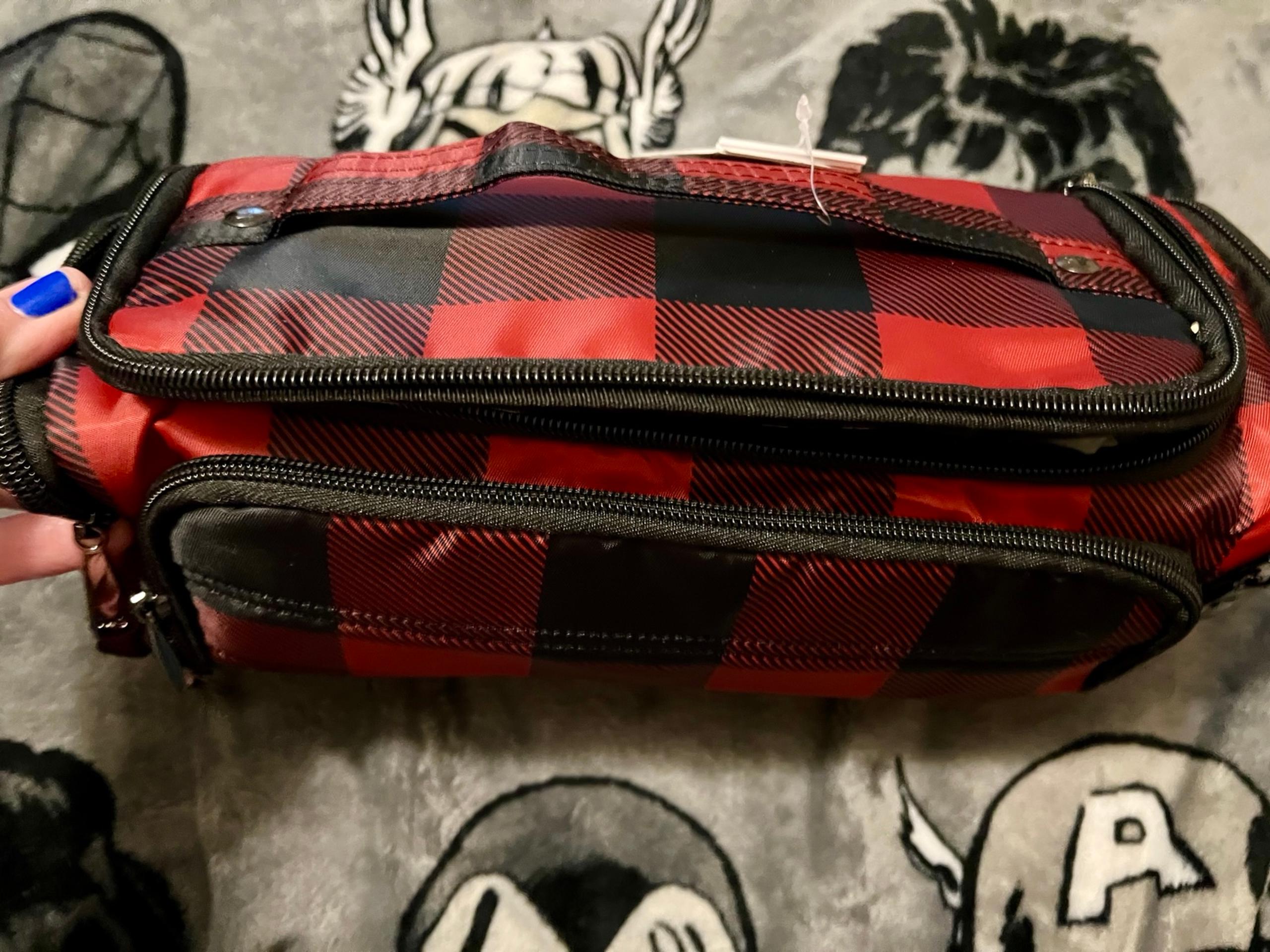 NWT Lug Trolley Buffalo Check Red