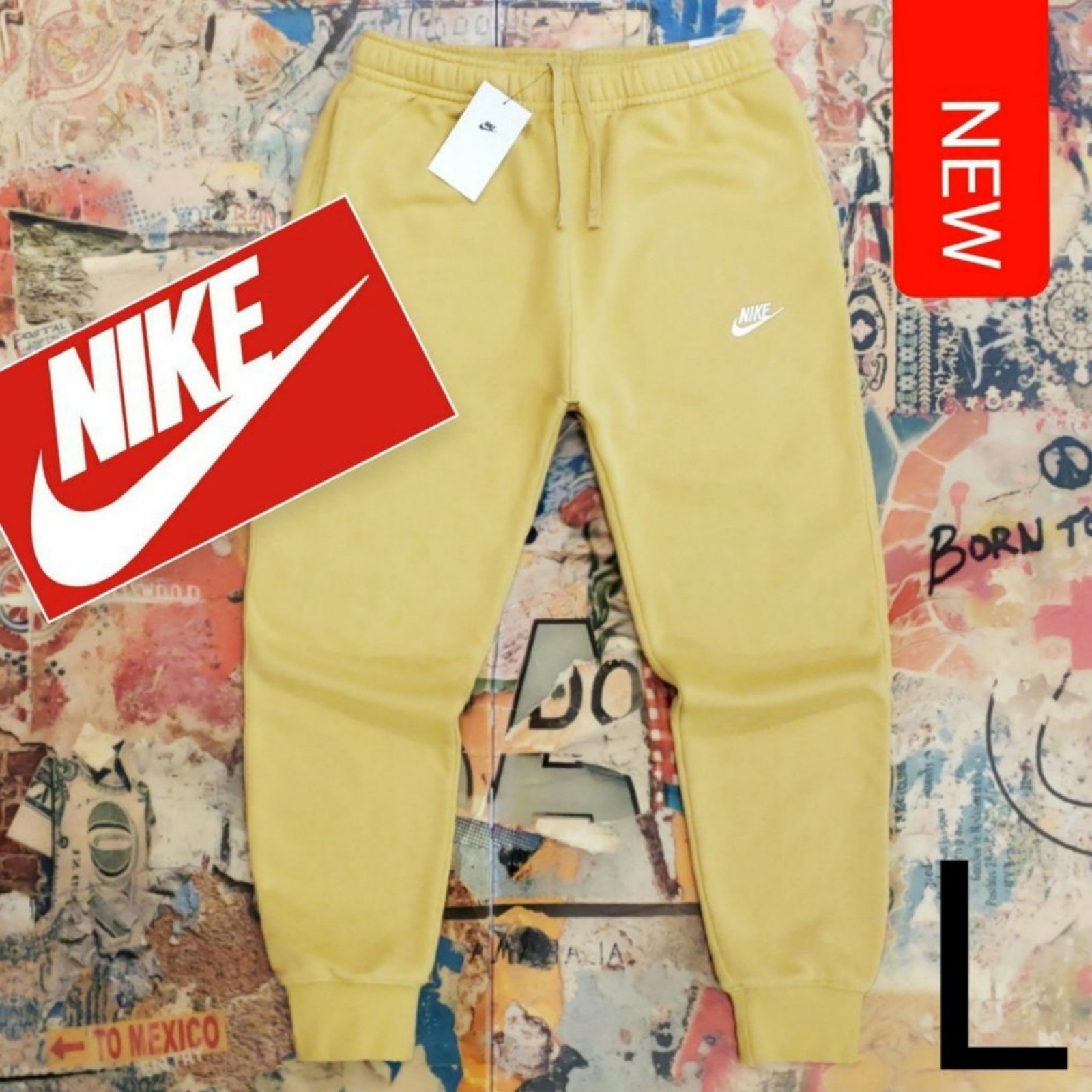 70 New Nike Mens NSW Club Fleece Joggers! L