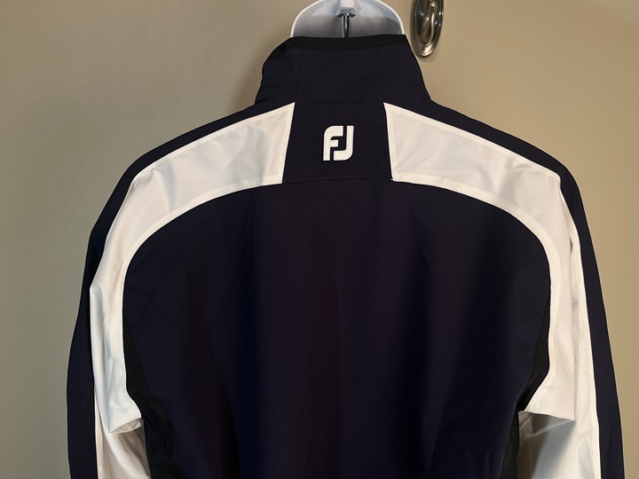 NWT FootJoy FJ Men's navy blue and white Creighton University 1/2 zip Jacket M