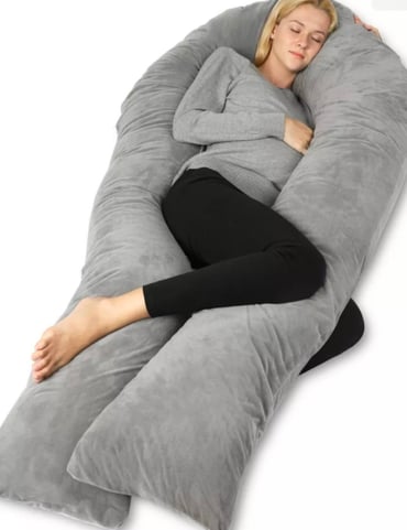 QUEEN ROSE Pregnancy Pillows for Sleeping, U Shaped Body Pillow for Pregnancy