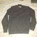 Joseph Abboud XL Sweater Cable Knit Wool Blend V Neck Shawl Collar Pullover gray