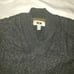 Joseph Abboud XL Sweater Cable Knit Wool Blend V Neck Shawl Collar Pullover gray