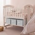 Gray and white stripes Storage Bins for Organizing bwr34