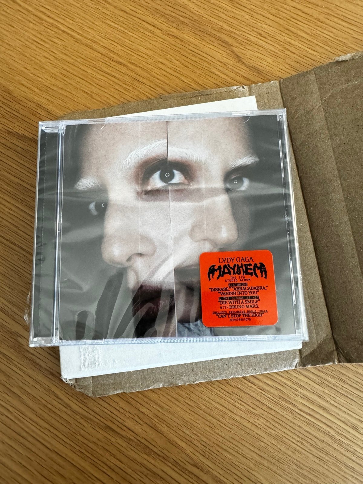 ✨Lady Gaga MAYHEM 002 Gray CD with Exclusive Cover and