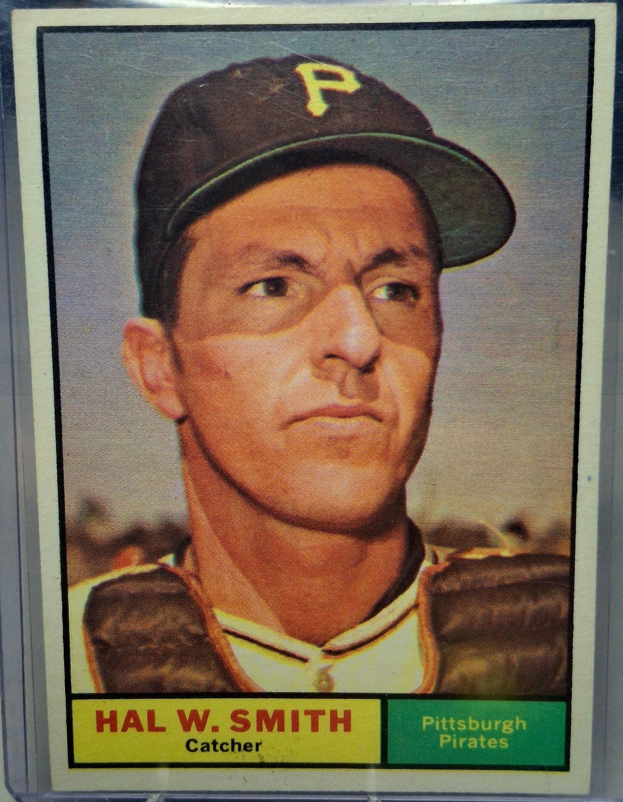 HIGH GRADE- 1961 Topps Baseball Card- Hal W. Smith  #242
