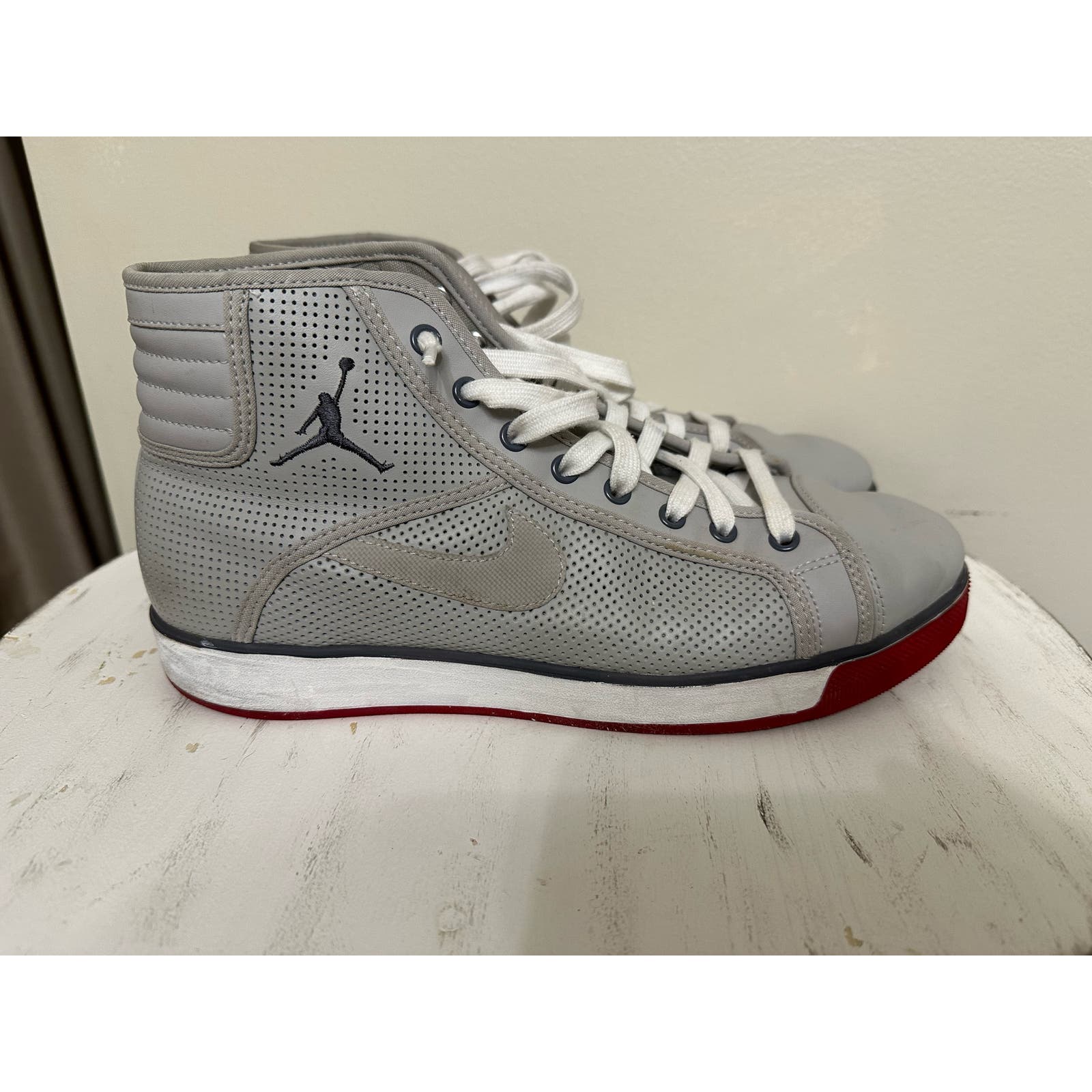 Jordan Sky High Tech Grey Red Men’s Sz 11.5