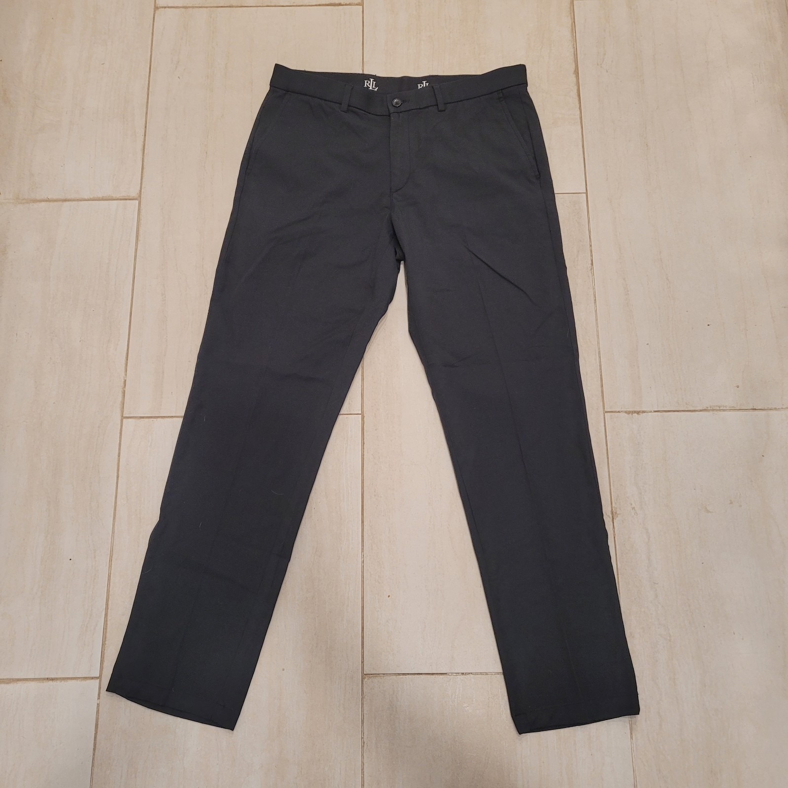 Lauren Ralph Lauren Black Laben Mens Pants Size 34W 33L Color Black
