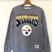 Pittsburg Steelers Sweatshirt Mens ( M )Grey Mitchell & Ness NFL Football