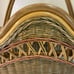 VTG Bent Wood Rattan Bamboo Rack Holder Magazine Towel MCM Boho Decor 19X10x18