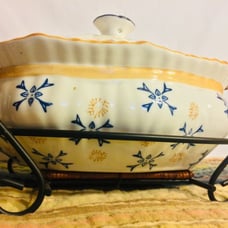 Covered Oven Dish with Handled Tray