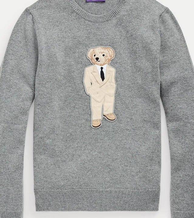 New Ralph Lauren Purple Label Bear Cashmere Sweater - Small