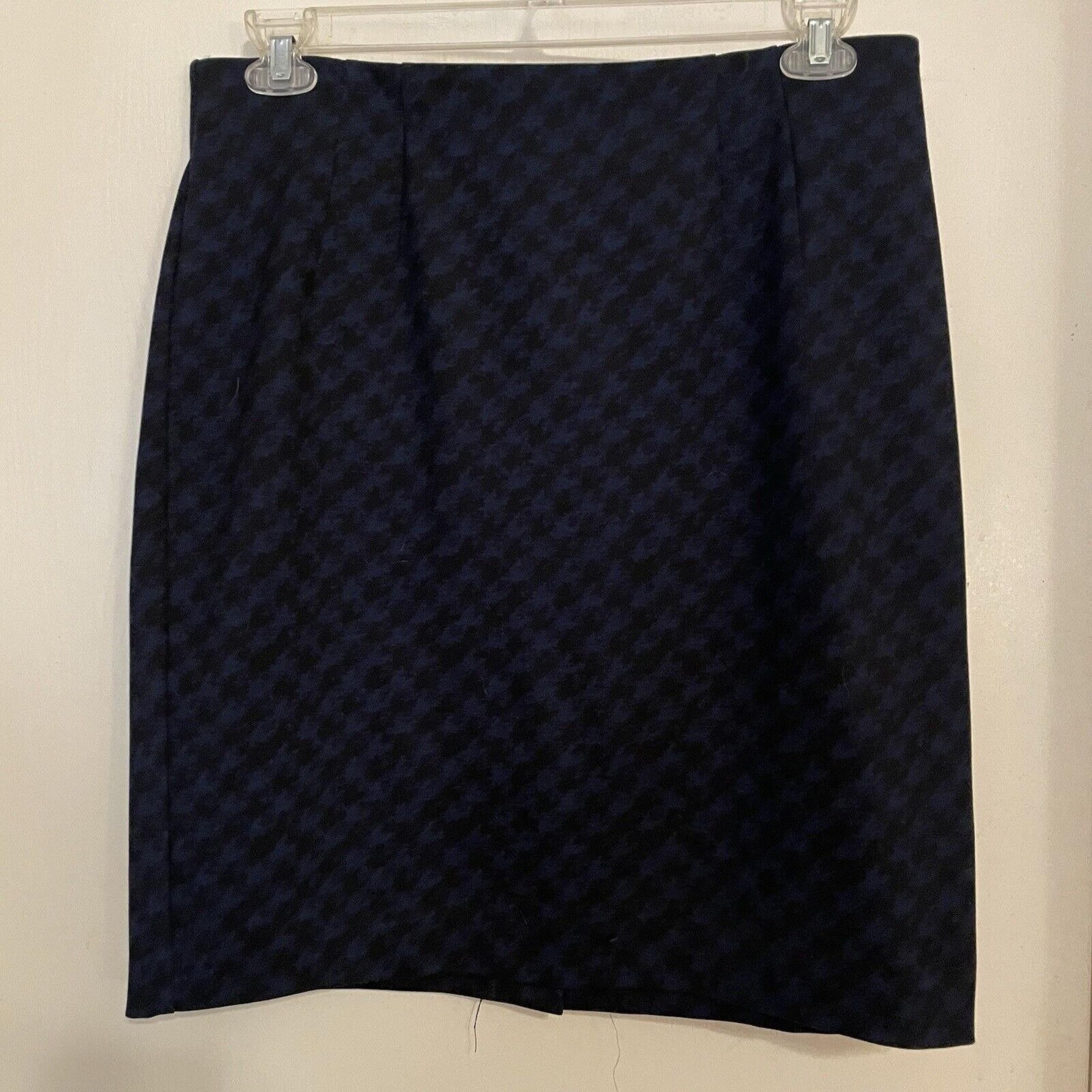 Amanda + Chelsea Pencil Skirt Navy Blue Women's Size Large Pencil