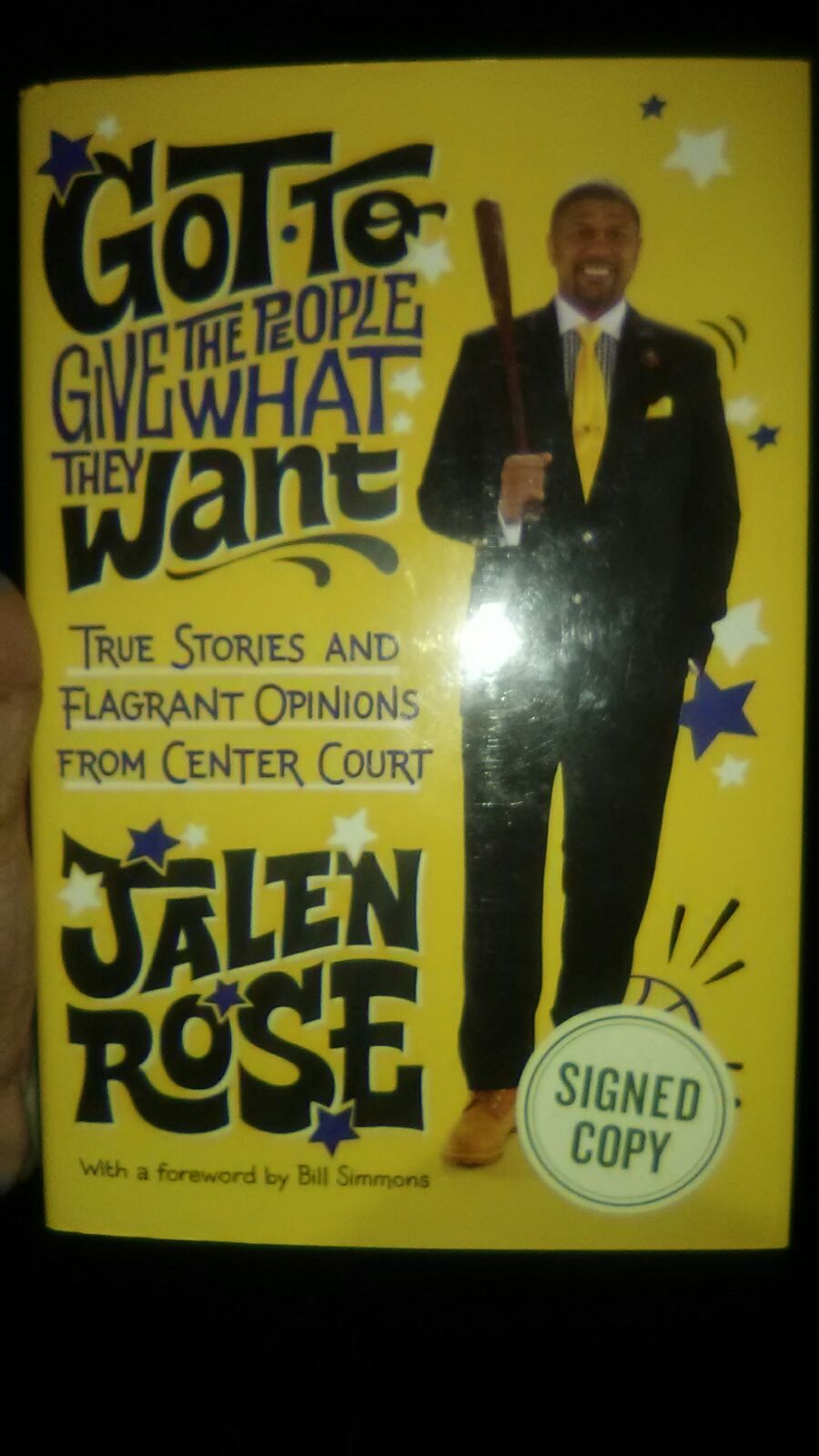 Jalen Rose Autographed Book