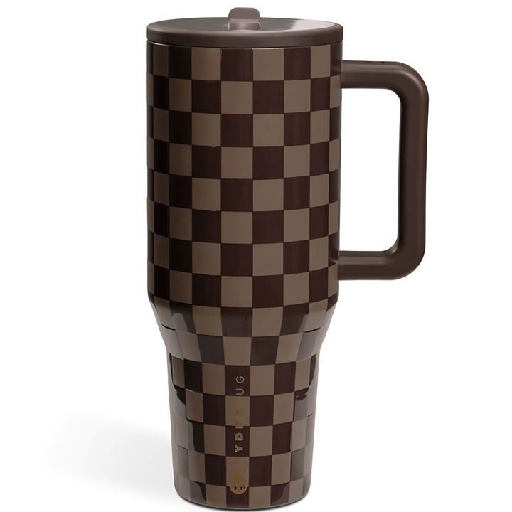 HydroJug 40 OZ Traveler Tumbler, Color: Autumn Checkers