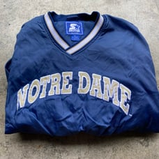 Vintage 90's Starter Notre Dame Fighting Irish NCAA Coaches Pullover Jacket