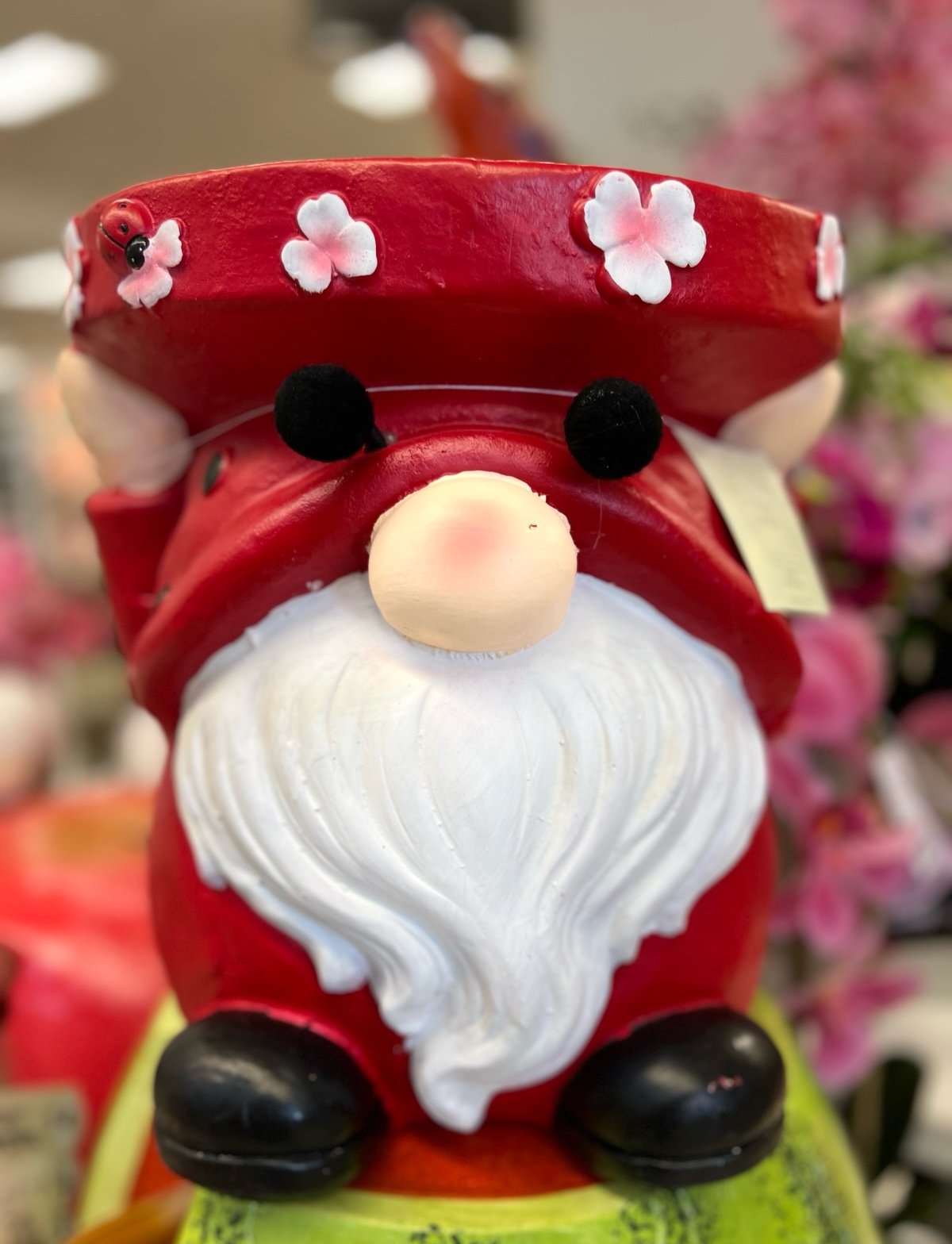 Ladybug gnome stool !